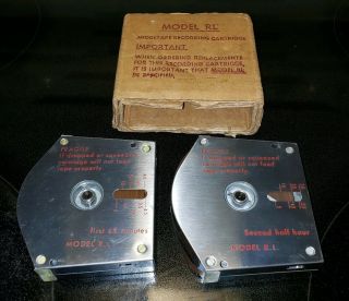 Vtg Mohawk Midgetape Chief Micro Recorder 2 Tapes Schematic Info Spy Microphone 5