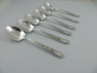 6 Ice Cream Forks Lady Sterling Weidlich Sterling Silver Flatware Serving