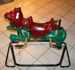 Motu 1985 Vintage He - Man Battle Cat Ride - On Bouncing Toy By Wonder Cringer Rare