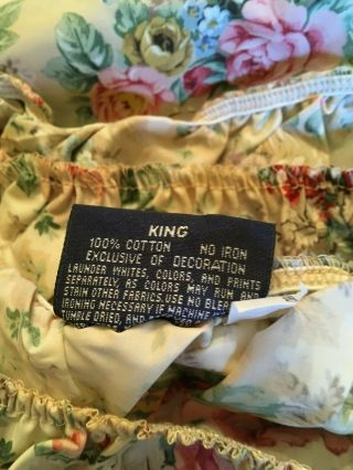 Vintage Ralph Lauren BRITTANY Fitted Sheet - King Size,  without tags 4