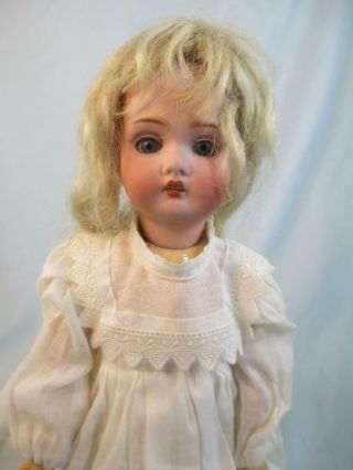 Antique German Bisque Kestner Doll Mold 174 With Hairline Wig