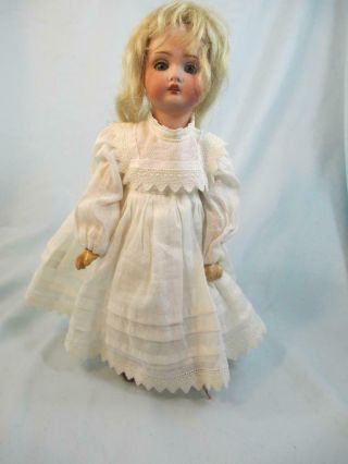 Antique German Bisque Kestner Doll Mold 174 with Hairline Wig 3