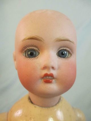 Antique German Bisque Kestner Doll Mold 174 with Hairline Wig 8