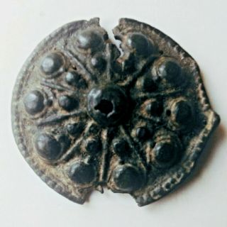 Ancient Celtic Bronze Pendant Amulet Shield Shape 2