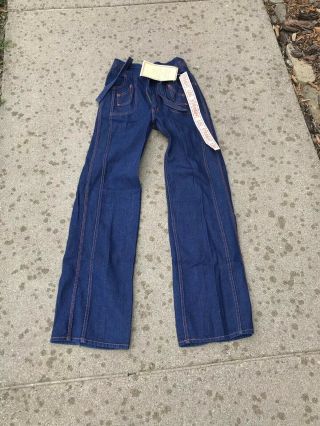 Vintage 1970’s Old Stock Nest - Ce Pas? Hip Hugger Blue Jeans Size 11/12 Tags