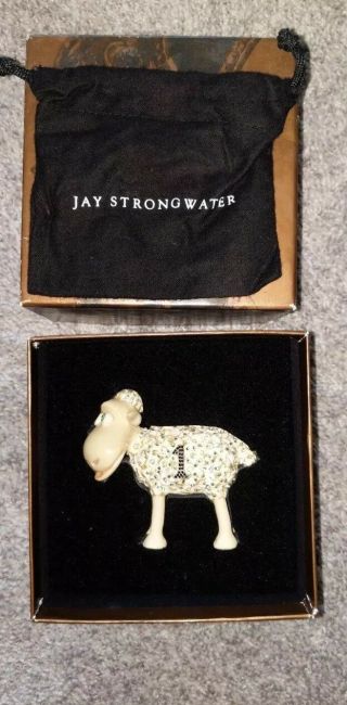 Ultra Rare Jay Strongwater Serta Counting Sheep - Covered In Swarovski Crystals