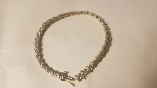 Vintage 7.  5 Inch 1.  Ct Diamond 10k 2 Tone Tennis Bracelet NOT SCRAP 6.  9 grams 2