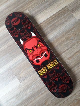 Geoff Rowley Flip Wave Red Devil Skateboard Vintage Sorry Era