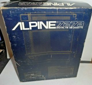 VINTAGE 7273 Alpine DIGITAL AM/FM AUTO CASSETTE PLAYER OLD SCHOOL 3