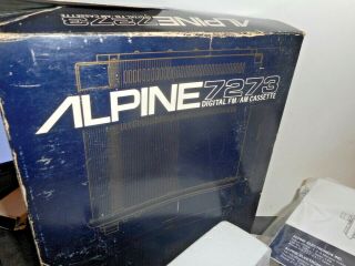 VINTAGE 7273 Alpine DIGITAL AM/FM AUTO CASSETTE PLAYER OLD SCHOOL 4