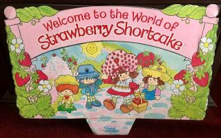 Vintage Strawberry Shortcake Dolls Store Display 1980 Kenner Sign SSC HUGE 33x24 8