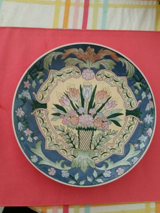 Large Antique Chinese Porcelain Handpainted Plate