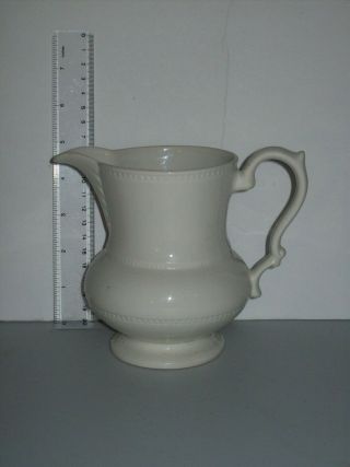 Vintage Barrington Ironstone White Pitcher Made In England