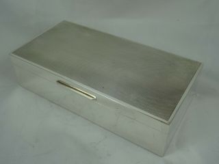 Mappin & Webb,  Solid Silver Cigarette Box,  1976
