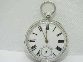 1886 18s Waltham Mass Pocket Watch Solid Silver And