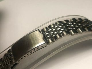Vintage Stainless Steel Beads Of Rice 18mm Wristwatch Band