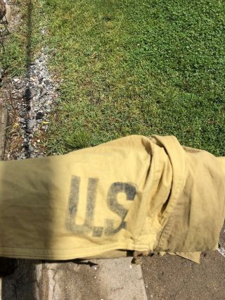 Authentic Vintage Ww Ii Era Us Military 2 Tone Cotte Sleeping Bag Liner No Holes