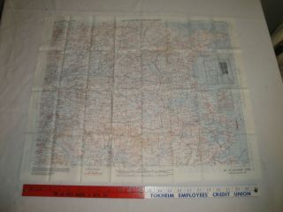 WWII USAAF NAVY PILOT ' S CLOTH MAP,  CHINA ASIATIC SERIES No.  34 & 35 DOUBLE SIDED 3
