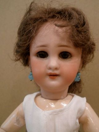 Antique 9 " Jumeau Dep Bisque Socket Head Doll,  Body,  Hairline Special