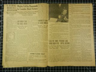 1945 The MORNING POST Newspaper WWII World War II Victory Japan Surrender 2