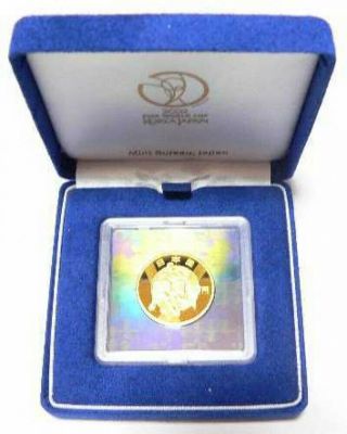Japan Gold Coin 2002 Fifa World Cup Commemorative ￥10,  000 Gold,  15.  6g,  24k,  Rare