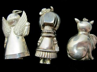 5 Vintage Cazenovia and RM Thrush Sterling Silver Christmas Ornament 6