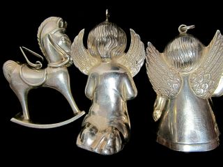 5 Vintage Cazenovia and RM Thrush Sterling Silver Christmas Ornament 7