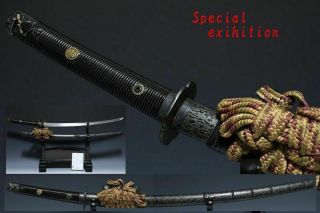 Japan Antique Edo Long Tachi 景光 Sword Koshirae Tsuba Yoroi Samurai Katana Busho