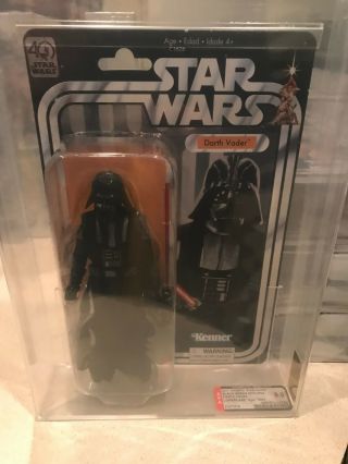 2017 Star Wars Black Series 6 Inch 40th Anniversary Vintage Darth Vader Afa U9.  0