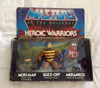 1984 Mattel Motu Vintage Heroic Warriors Buzz Off Meckaneck Moss Man