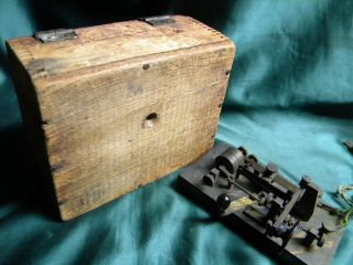 Vintage Telegraph Key Mecograph Co.  3 Cleveland O Box 10