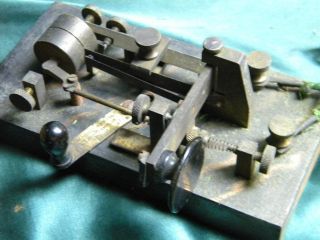 Vintage Telegraph Key Mecograph Co.  3 Cleveland O Box 3