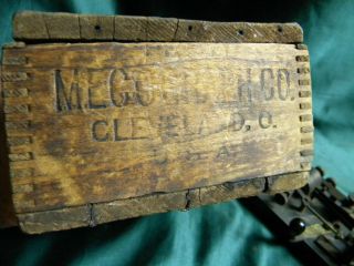 Vintage Telegraph Key Mecograph Co.  3 Cleveland O Box 8
