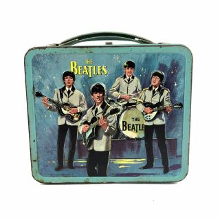 Vintage 1965 Beatles Lunchbox Aladdin Industries No Thermos 2