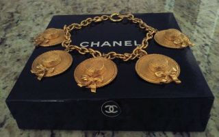 Authentic Vintage Rare Chanel Necklace Choker With Hats Charms
