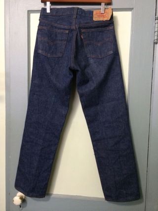 Vtg 1980s 80s Levis 501 Blue Jeans Denim Pants Usa Button Fly Mens 30 - 30 Dark