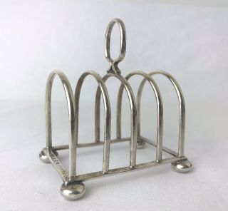 Art Deco Solid Silver Toast Rack,  Birmingham,  1932,  S Blackensse & Sons 2