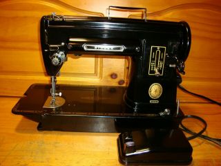 Vintage Singer Sewing Machine Model 301a,  Serviced