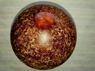 Antique Vintage Old Amber Bakelite Catalin Fiber Ball Dice Rod Block 2845gr Rar