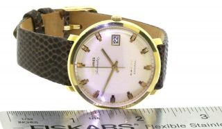 Longines Admiral 5 - Star vintage elegant 18K gold automatic men ' s watch w/ date 5