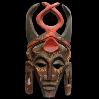 Rare Ancient Large Pre Columbian Wooden Mask 900 B.  C.  - 300 B.  C.  (2)
