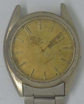 Vintage Omega Geneve Steel Watch.  Cal: 1022.  For Repairs