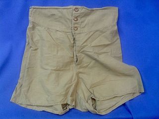 Ww2 Wwii Us Army Light Khaki Boxer Underwear Shorts Size 30