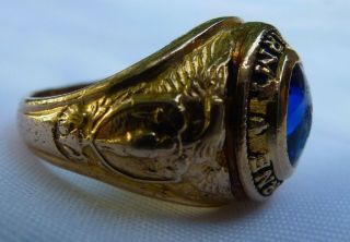 Vintage 10k Gold Inscribed AIrborne US Army Ring Size 9.  5 4