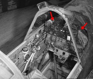 WWII AAF Cockpit Instrument Panel Indicator Light - P - 38 P - 40 P - 47 B - 17 B - 24 T - 6 8