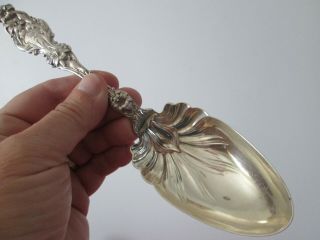 Lily 1902 - Whiting - Sterling - 9 In Salad Serving Spoon W/ Ornate Bowl