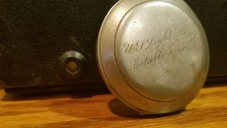 Antique U.  S Light House Service Establishment Pocket Watch Case good script mark 3