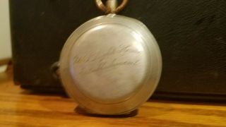 Antique U.  S Light House Service Establishment Pocket Watch Case good script mark 4