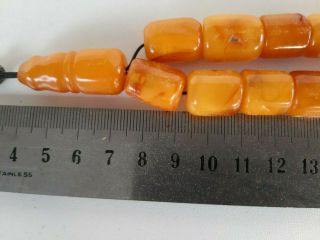 Antique Natural Baltic Amber Player Beads 54.  6 Grams. 10