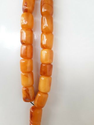 Antique Natural Baltic Amber Player Beads 54.  6 Grams. 6